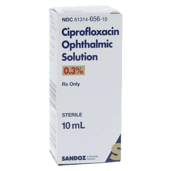 Ciprofloxacin HCl Ophthalmic Solution 0.30% Bottle 10mL Each, 01KEZKNSGQR36HEVGZ60G0RRPG