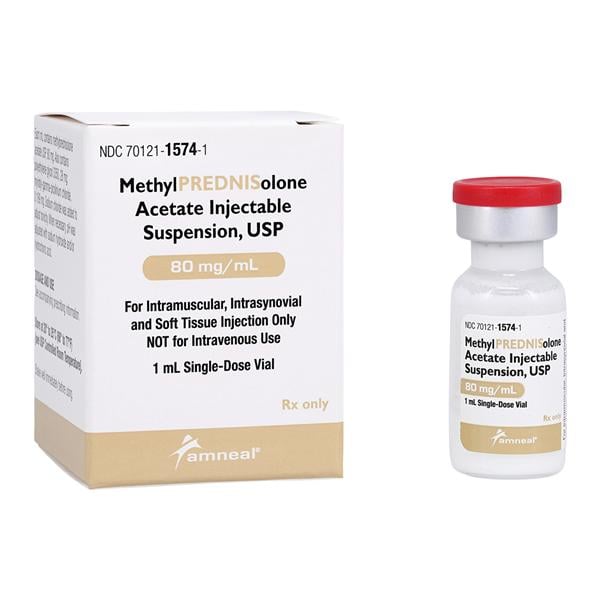 Methylprednisolone Acetate Injection 80mg/mL SDV 1mL Each, 01KEZKNNZK9QNJN7G6ACVHN68N