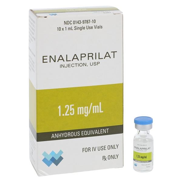Enalaprilat Injection 1.25mg/mL SDV 1mL 10/Package, 01KEZKNNMYTBXR3W80GK209BN0