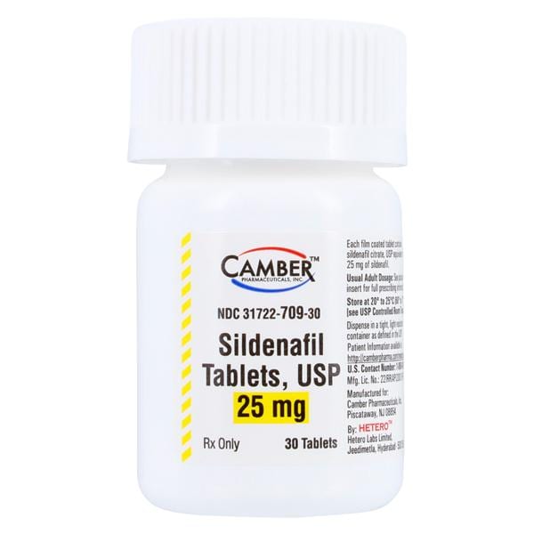Sildenafil Citrate Tablets 25mg, 30/Bottle, Camber Pharmaceuticals, 01KEZKNTK07PCE8DRMPMYTMQ9X