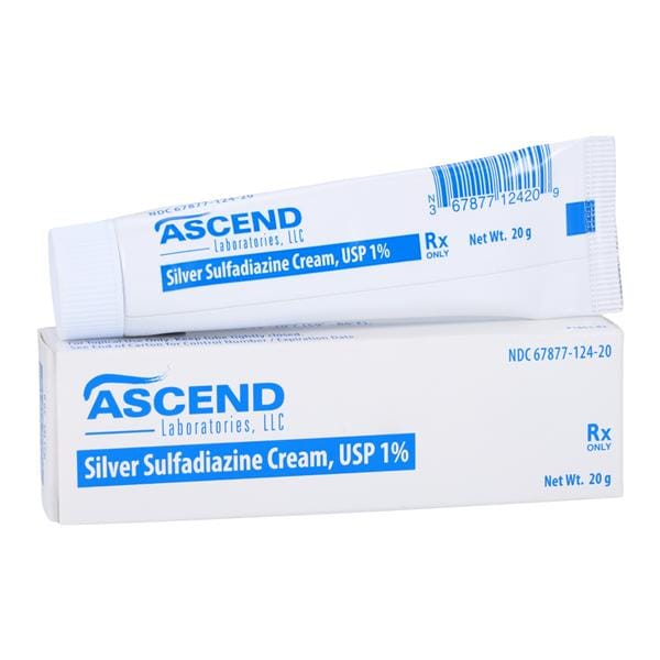 Silver Sulfadiazine Topical Cream 1%, 20g Tube, 01KEZKNPAQ4WPA8MWQG2P61MEH