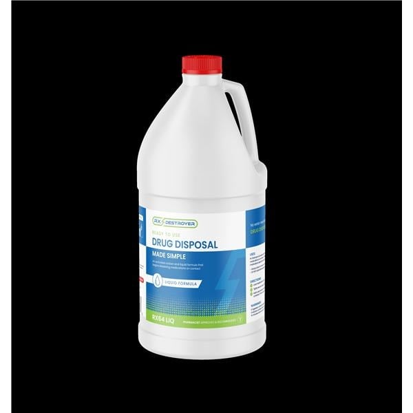 Rx Destroyer Drug Disposal Liquid 64oz with Hardener Packets, 01KEZKNN1AK27T5AH34ZCXSPDY