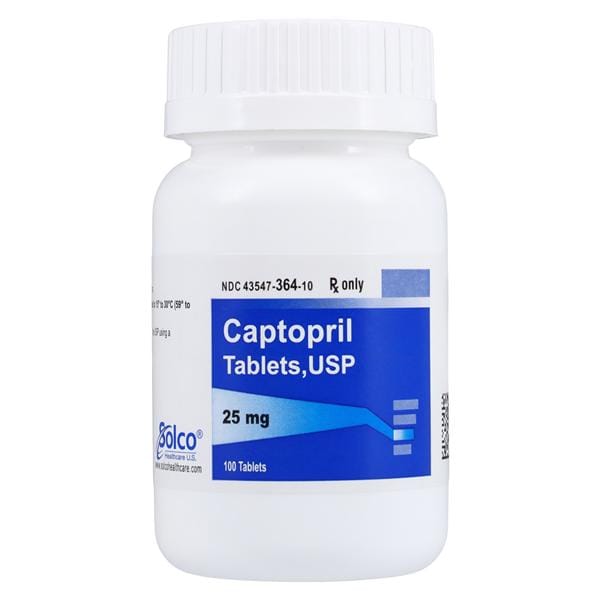 Captopril Tablets 25mg, 100/Bottle, 01KEZKNNQYJ89WQT2VGKXYDER2
