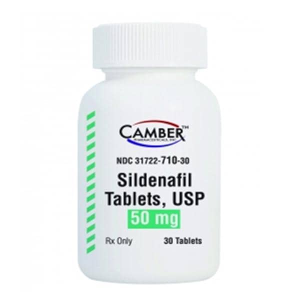 Sildenafil Citrate Tablets 50mg, 30/Bottle, Camber Pharmaceuticals, 01KEZKNSXAYB67NNWE74PFK3X2