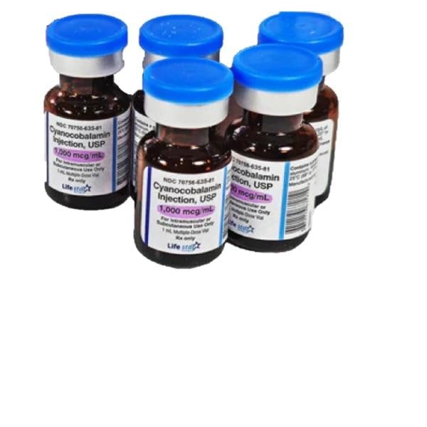 Cyanocobalamin (B12) Injection 1000mcg/mL MDV 1mL 25/Box, 01KEZKNQ93YRJ7S83176S0GJC2
