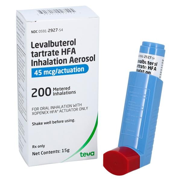 Levalbuterol Tartrate Inhalation Aerosol 45mcg Inhaler 15gm Each, 01KEZKNSQJ415D07VRTJ019CPP