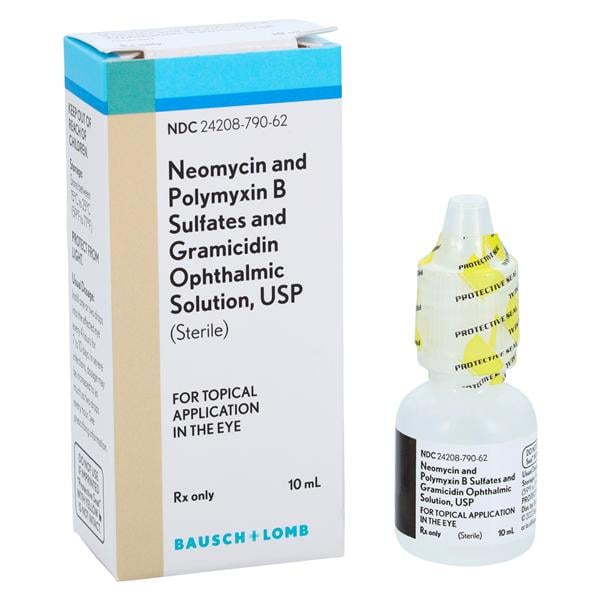 Neomycin/Polymyxin B Sulfates/Gramicidin Ophthalmic Solution, 10mL Bottle, 01KEZKNNTGAFWFCBAFX0Z3ZP53