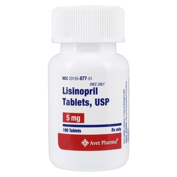 Lisinopril Tablets 5mg, 100/Bottle, Heritage Pharmaceuticals, 01KEZKNNJT2GPASPAQ712JHYNM
