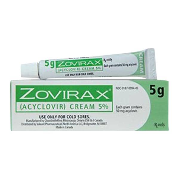 Zovirax Topical Cream 5% Tube 5gm/Tb, 01KEZKNNMNSK90695J691MR4F8