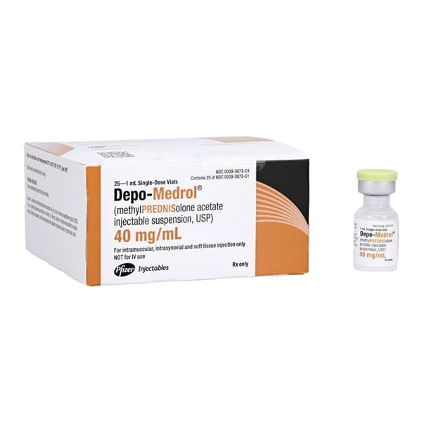 Depo-Medrol Injection 40mg/mL SDV 1mL 25/Package, 01KEZKNNJ80QCQCW9KG6E5V7DM