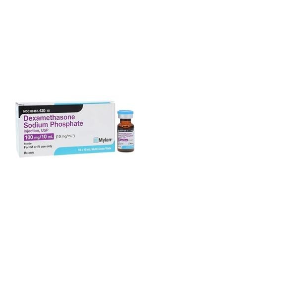 Dexamethasone Sodium Phosphate Injection 10mg/mL, MDV, 10mL Vial
