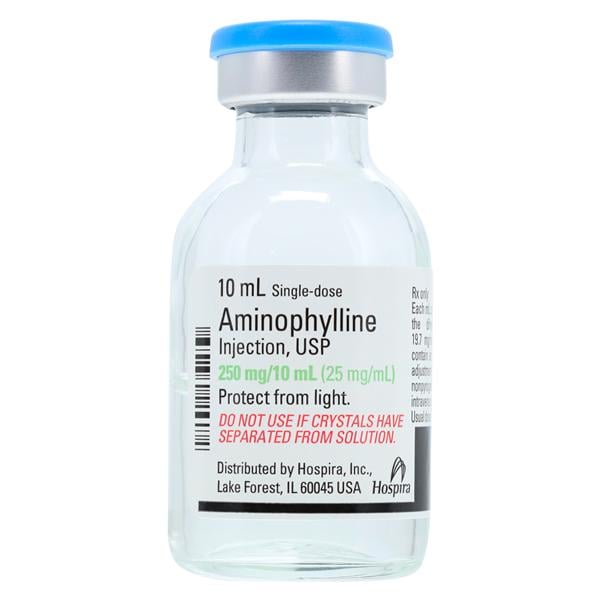 Aminophylline Injection 25mg/mL SDV 10mL Each, 01KEZKNHNP23Q0RFXT64H50RW2