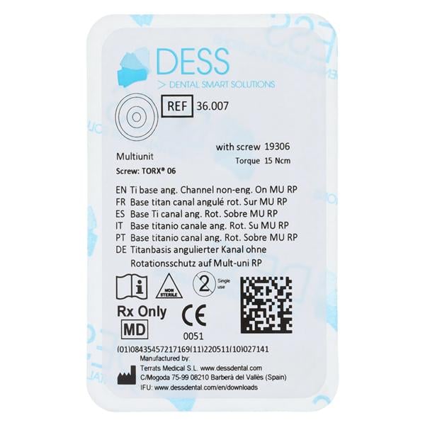 DESS AURUMBase Non-Engaging Base 4.8 Multiunit, Each, 01KEZKNKJZ2PK0MCG479CM7P4N