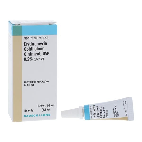Erythromycin Ophthalmic Ointment 0.5%, 3.5g Tube, 01KEZKNQ52M94K8BZ0M1DEXSQQ