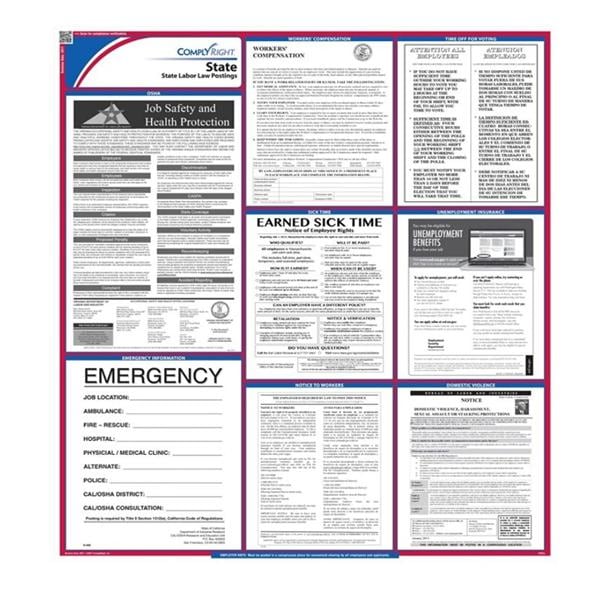 Comply Right State Labor Law Poster, Ohio, English, 27 in x 39 in, 100 Lb Gloss Stock, Each, 01KEZKNTG09FRSHD29BA78SMAY