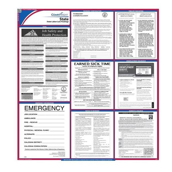 Comply Right State Labor Law Poster Vermont English 27 in x 39 in 100 Lb Gloss Stock, 01KEZKNPZCZ5TSXX0CF5FGGV3C