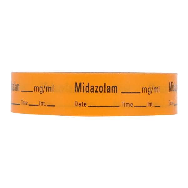Anesthesia Tape DTI Midazolam 1mg/mL Orange 1/2x500" 333/Pk, 01KEZKNNQ3ET1CHJKQHPGNY2NT