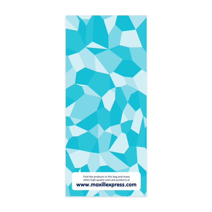 Maxill Paper Loot Bag, 3.9" x 9", Peel and Seal, Rock Pattern, 100/Pack