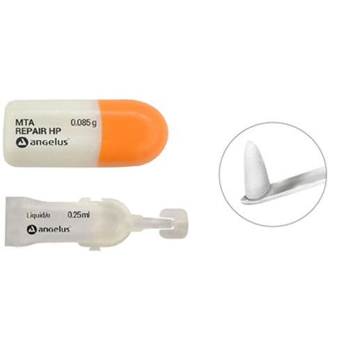 Angelus MTA Repair HP BioCeramic Repair Cement 5-Patient Kit, 5 x 0.085 g Capsules & 5 x 0.25 ml Liquid Flasks