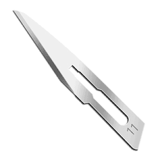 Bard-Parker #11 Sterile Stainless Steel Scalpel Blades, Box of 50 Individually Packaged, BD