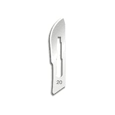 Bard-Parker #20 Sterile Stainless Steel Scalpel Blades, Box of 50 Individually Packaged, Fits #4 Handles
