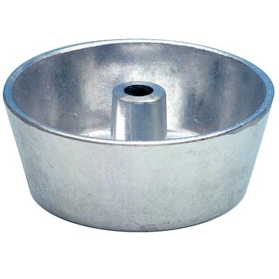 Buffalo Dental Bunsen Burner Waxing Cup, Fits 5N and 5U, 3" OD, Cast Zinc Aluminum, Polished Finish