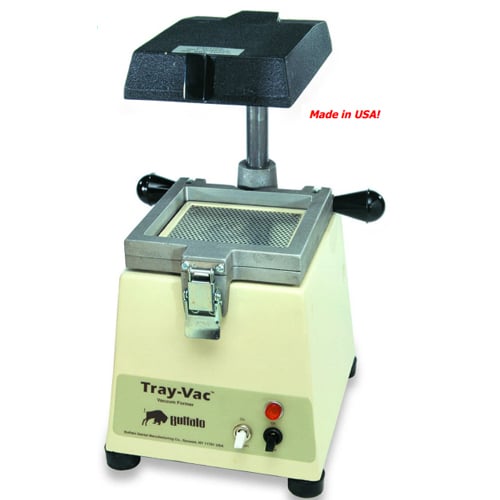 Buffalo Dental Tray-Vac Vacuum Former, 220V AC, 7.5" W x 9.5" D x 15" H, 17 lbs