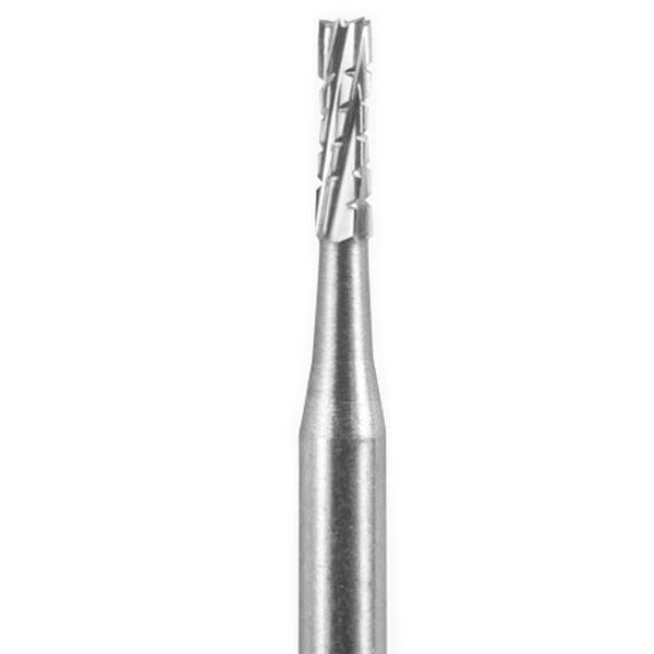 Cargus FG #557 Straight Fissure Crosscut Carbide Bur, 100/Pk