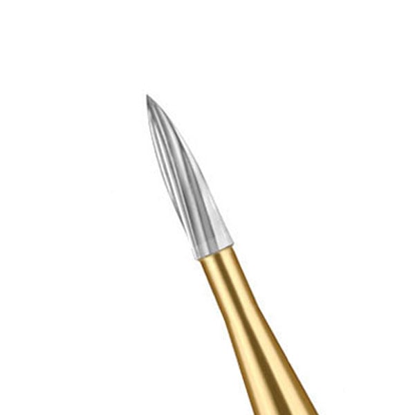 Cargus FG #7902 Needle Shaped 12 Blade Trimming and Finishing Carbide Bur, 10/Pk