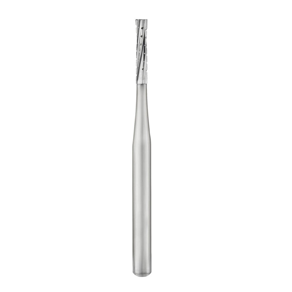 Cargus FG #557 SL (Surgical Length) Straight Fissure Crosscut Carbide Bur, 10/Pk