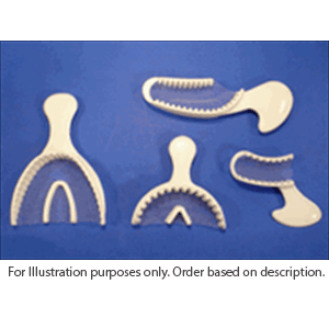 MARK3 Sideless Posterior Bite Registration Tray, Disposable, Rigid, 50/Box