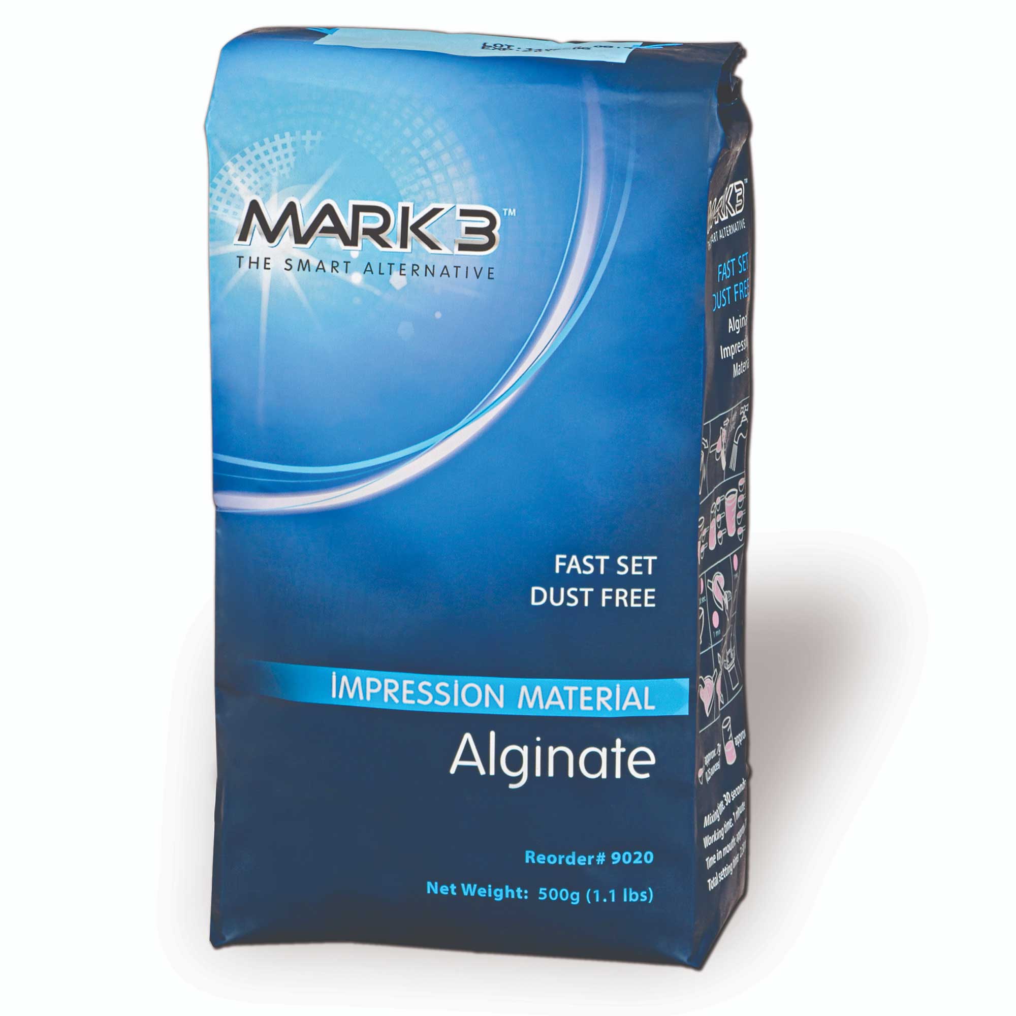 MARK3 Alginate Dustless, Fast Set, 1 Lb Bag
