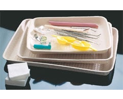 Chinet Standard Disposable Paper Tray, 8.75" x 10.75" x 0.88", Beige, 500/Box