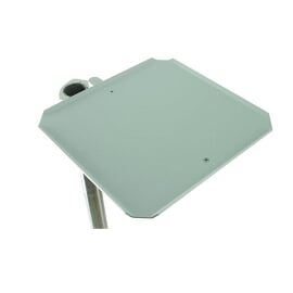 DCI Utility Shelf Assembly, 2" Post or H-Frame Mount, Gray Powder Coat, 12" x 12", Model 8390