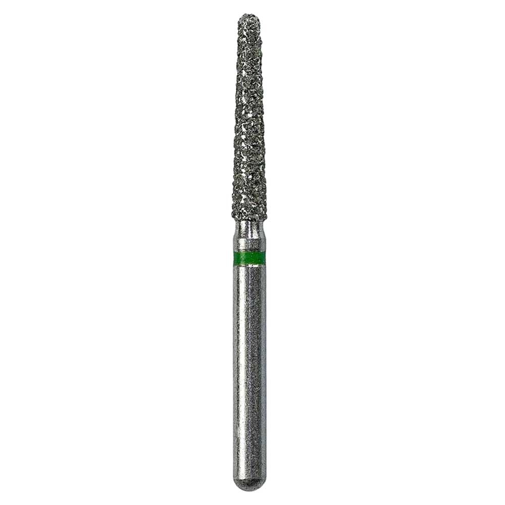 Defend FG #850.016 Coarse Round End Taper Diamond Bur, 5/Pk