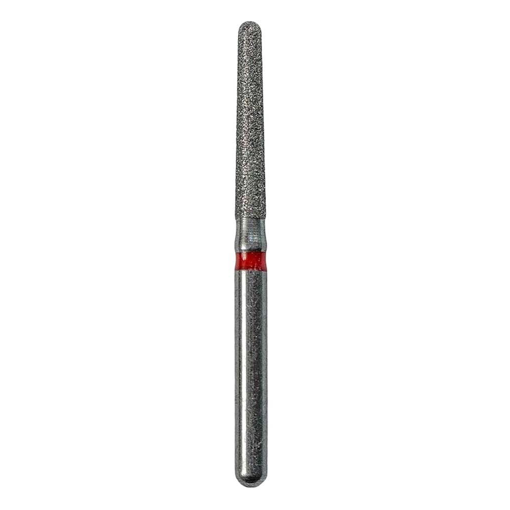 Defend FG #850.018 Fine Round End Taper Diamond Bur, 5/Pk