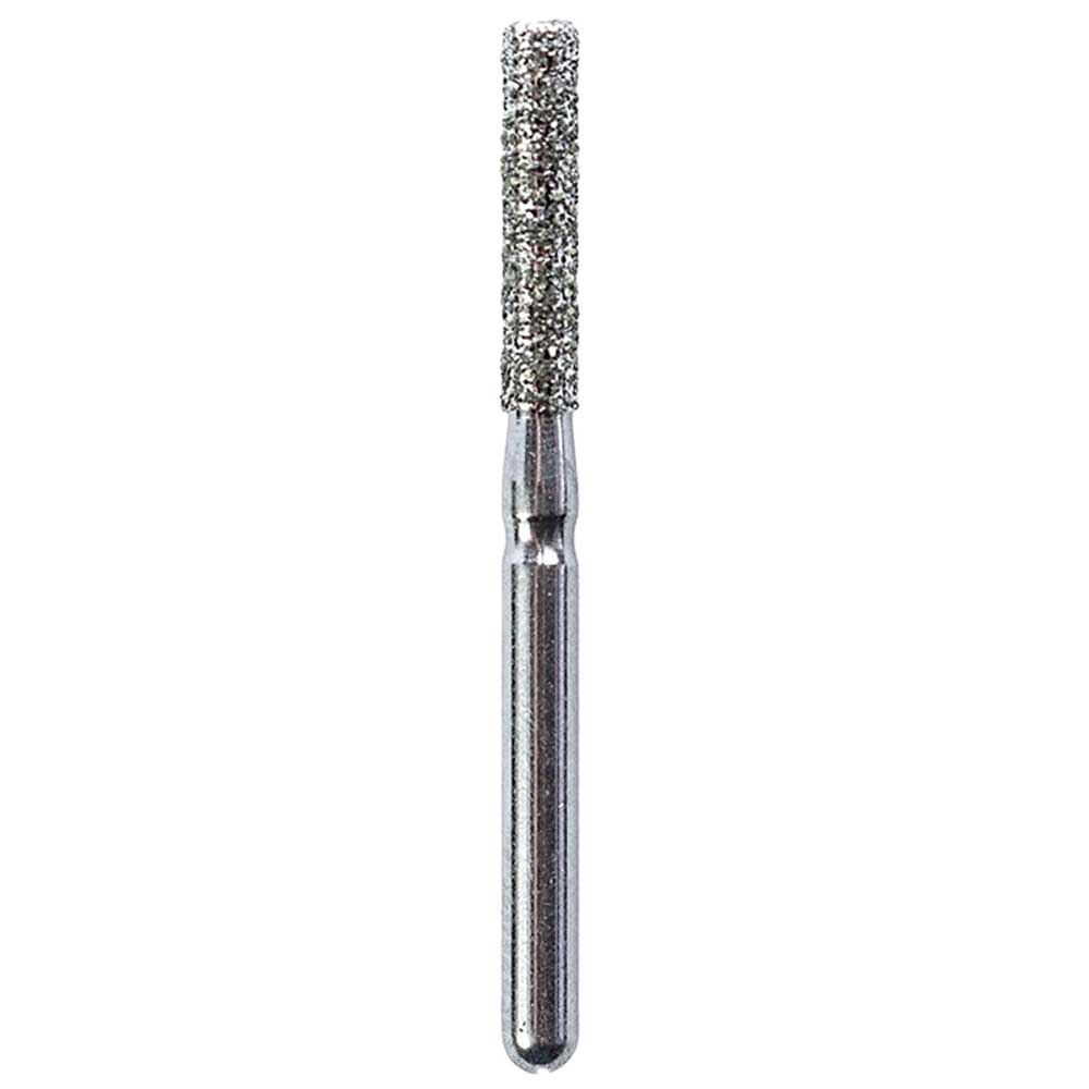 Defend FG #837.016 Medium Flat End Cylinder Diamond Bur, 5/Pk