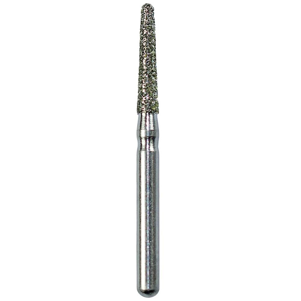 Defend FG #856.016 Medium Round End Taper Diamond Bur, 5/Pk