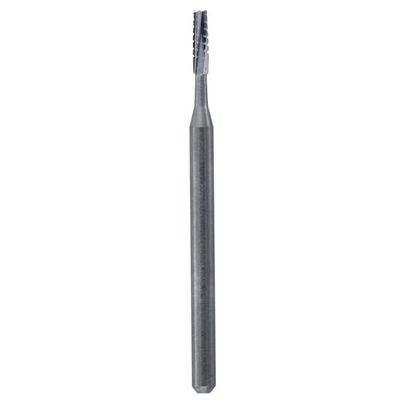 DentalRee FGOS #557 Straight Fissure Crosscut Carbide Bur, Surgical Length 25mm, 10/Pk
