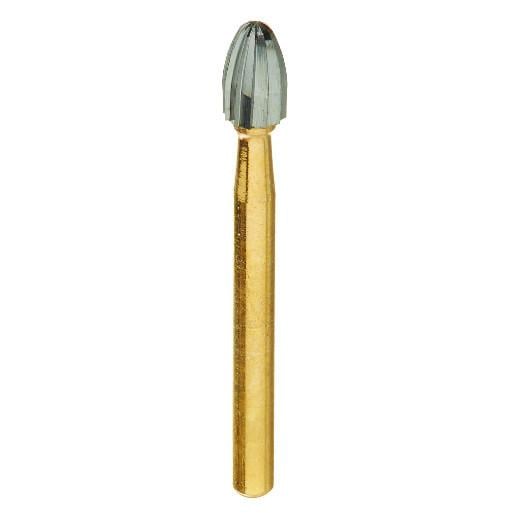 DentalRee FG #7408 12-Blade Egg Shaped Trimming and Finishing Carbide Burs, 5/Pk