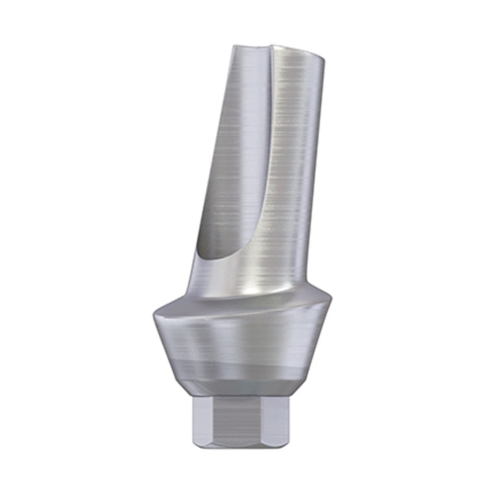 DSI 15° Angulated Anatomic Titanium Implant Abutment, Ø2.42mm RP Internal Hex, GH 2.0mm, 1/Pk