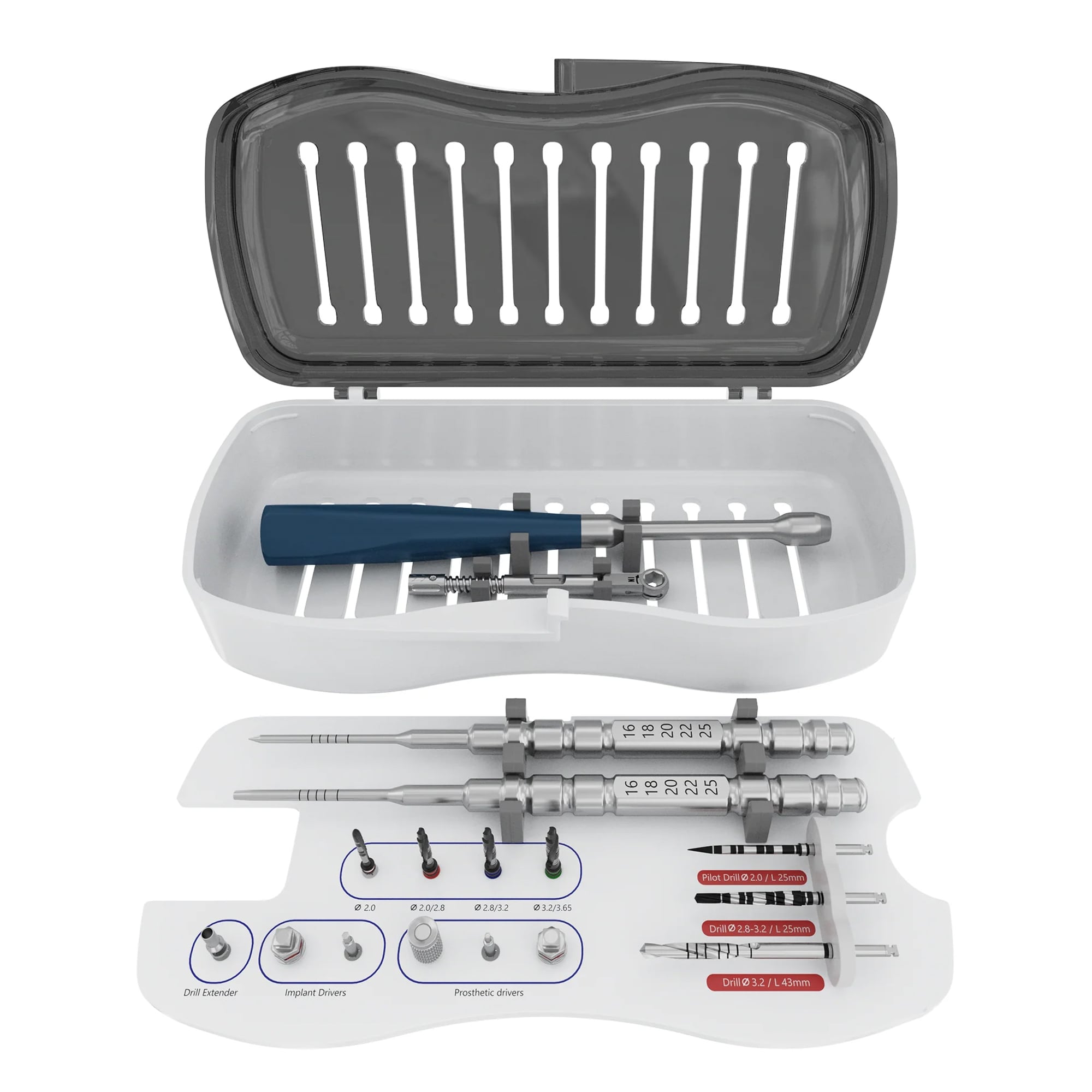 DSI Grip Surgical Kit for Basal Implants, Single Kit