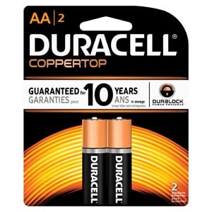 Duracell Alkaline Battery, Size AAA, 4-Pack, 54 Packs per Case (216 Total), UPC 04061