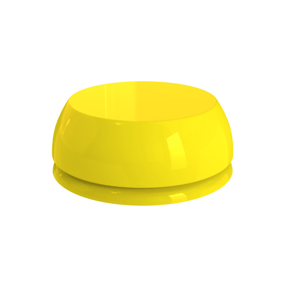 GDT Silicone Click Attachment Retentive Caps, Extra Soft, Yellow, 5/Pk