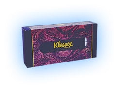 Kleenex White 2-Ply Facial Tissues, Flat Box of 125 Tissues, 48 Boxes per Case, #21606-48