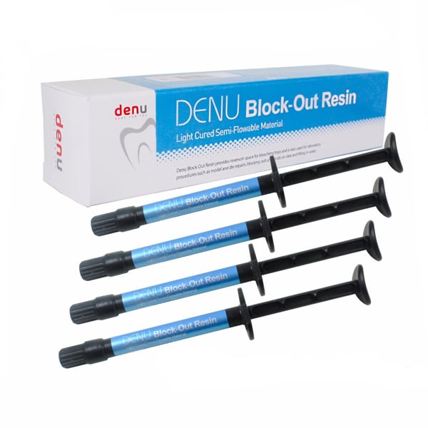 Denu Block-Out Resin, Light Cured, Semi-Flowable, 1.2ml Syringe, 4/Box