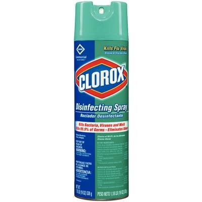 Clorox Disinfectant Spray, Bleach-Free Plus, Fresh Scent, 19 oz Aerosol Can, 12/Case
