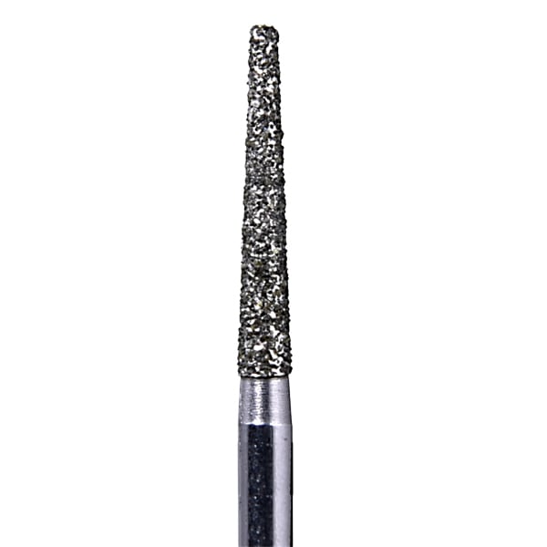 House Brand FG 848.016M Flat End Taper, Medium Grit Diamond Burs, 10/Pk