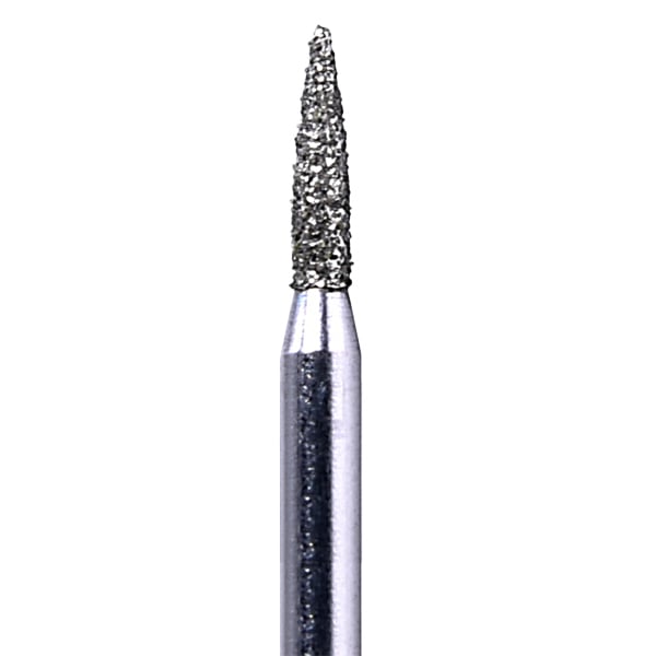 House Brand FG 860.012M Flame Shaped Medium Grit Diamond Bur, 10/Pk