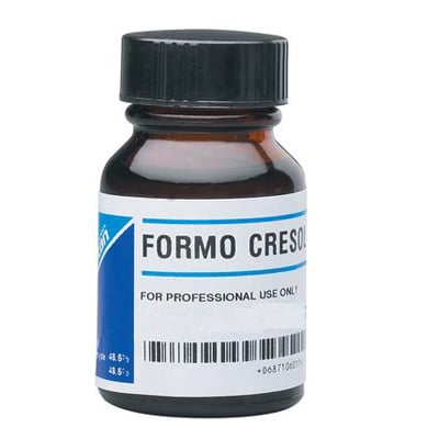Formo-Cresol Endodontic Medicament, 48.5% Formaldehyde, 48.5% Cresol, 3% Glycerine, 1 oz. Bottle